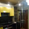 Кухня чёрно-жёлтый МДФ1536