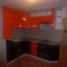 Кухня оранжевая с чёрным1715